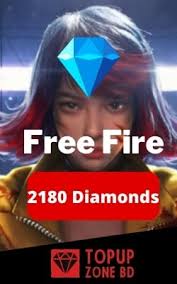 free fire 2180 or 2180+ 218 diamond