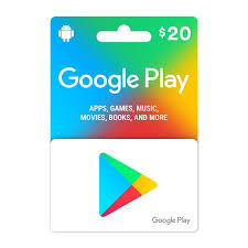 Google play 20$ gift card