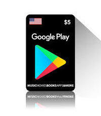 Google play 5$ gift card