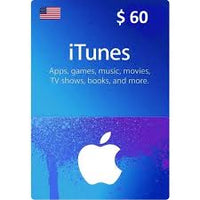 Itunes gift card 60$