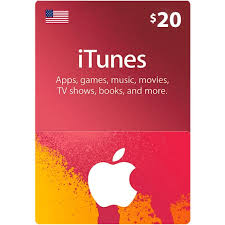 Itunes gift card 20$