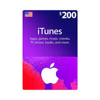 Itunes gift card 200$