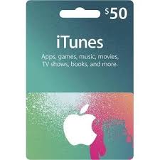 Itunes gift card 50$