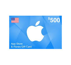 Itunes gift card 500$